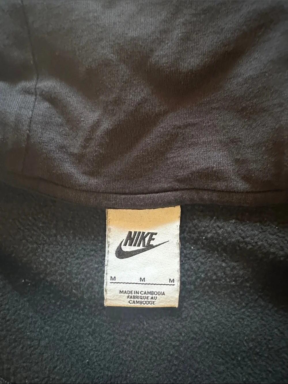 Nike Black Sweatshirt with White Logo Tag